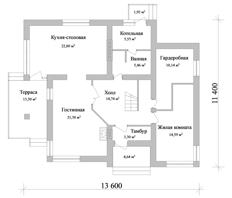 Планировка одноэтажного дома с гардеробной. Проекты одноэтажных домов с гардеробной. Проекты домов одноэтажных с котельной и гардеробной. Проекты домов с котельной и кладовой